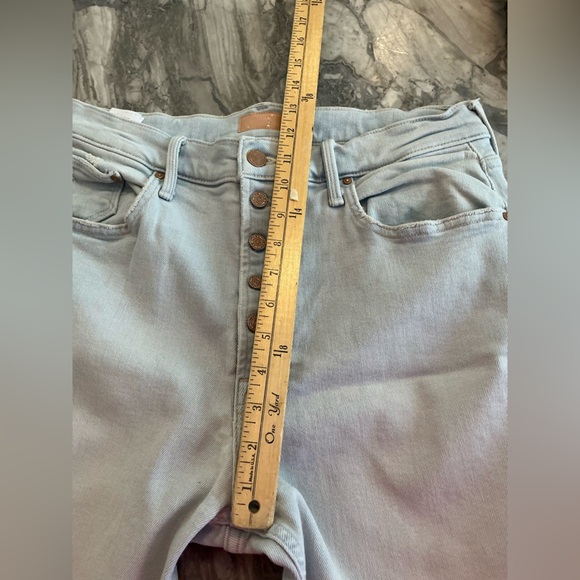 Mother denim jeans The Pixie Tomcat Ankle in Pina Colada Paradise sz 33 - Picture 11 of 11